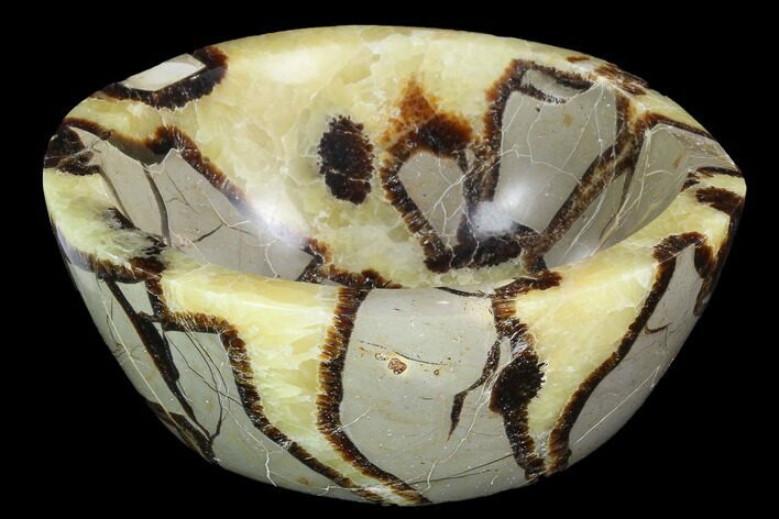Polished Septarian Bowl - Madagascar #98280